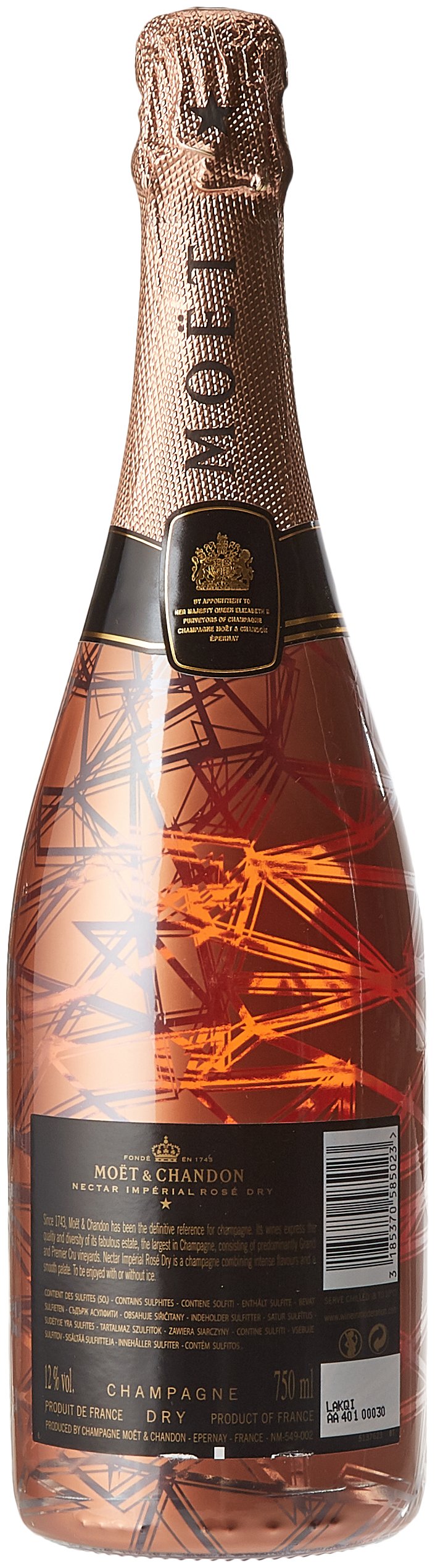Moët & Chandon Champagne N.I.R. Dry Rosé Sec Luminous Edition 12
